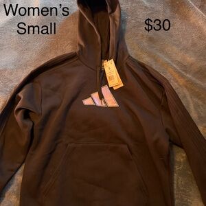Adidas Women's Black Hoodie with Logo